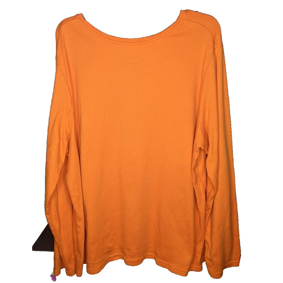 Halloween Top LS Tshirt Witch Embroidered 100% Cotton READ - Picture 3 of 8